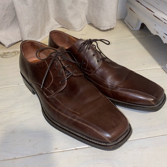 Johnston & Murphy Other - Men’s Johnson & Murphy Lace Up Oxfords Chocolate Brown Leather Size 12